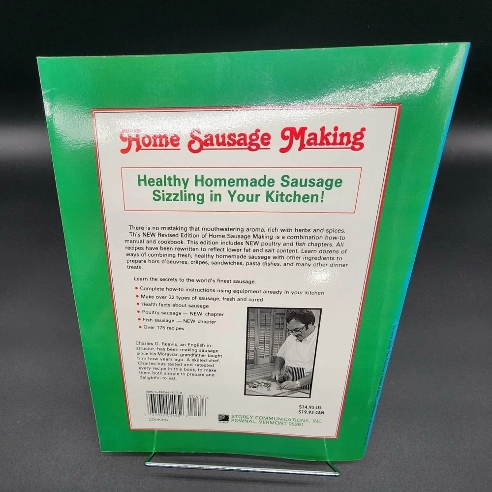 Home‎ Sausage Making Paperback Book New Old Stock Revised Edition Charles Reavis